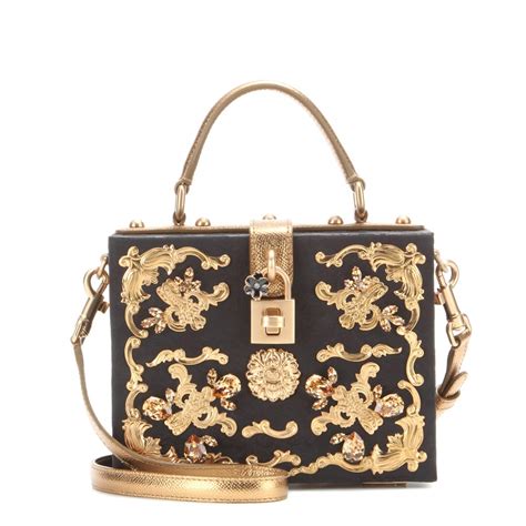 dolce gabbana baroque box clutch|dolce and gabbana black purse.